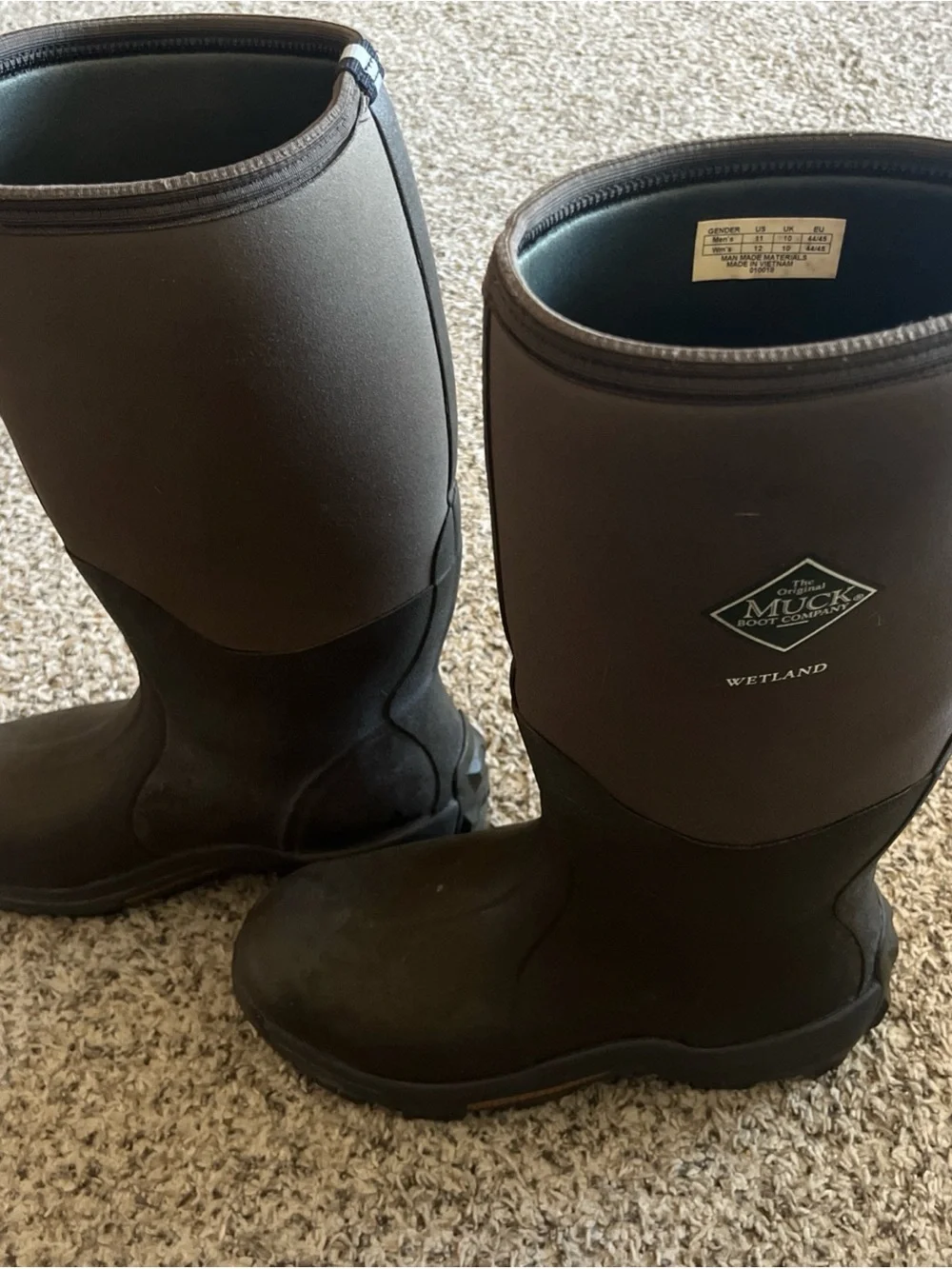 Wetland Men's Black Boots Muck Wetmore 11